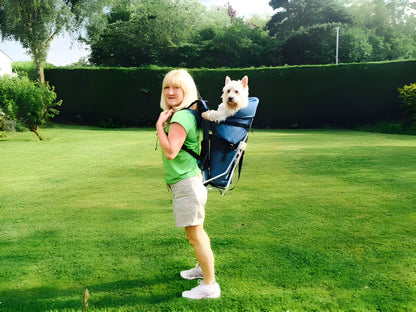 Medium Dog Carrier Backpack Made in USA | Handcrafted by Tough Traveler since 1970 |  FILLY / KID CARRIER® DOG PERCH BACKPACK (Up to 25 lbs)