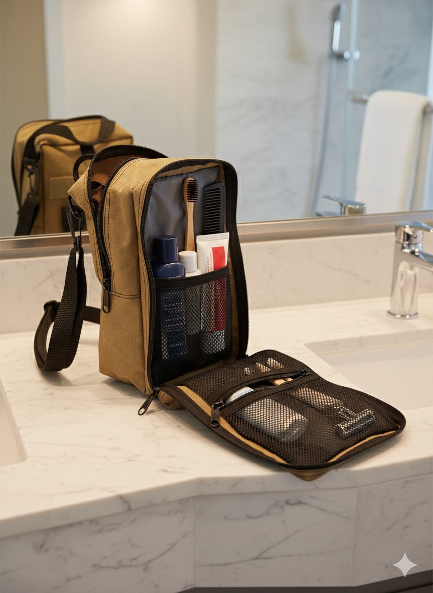 Travel Toiletry & Organizer Kit Made in USA | Handcrafted by Tough Traveler since 1970 |  TRAVEL KIT