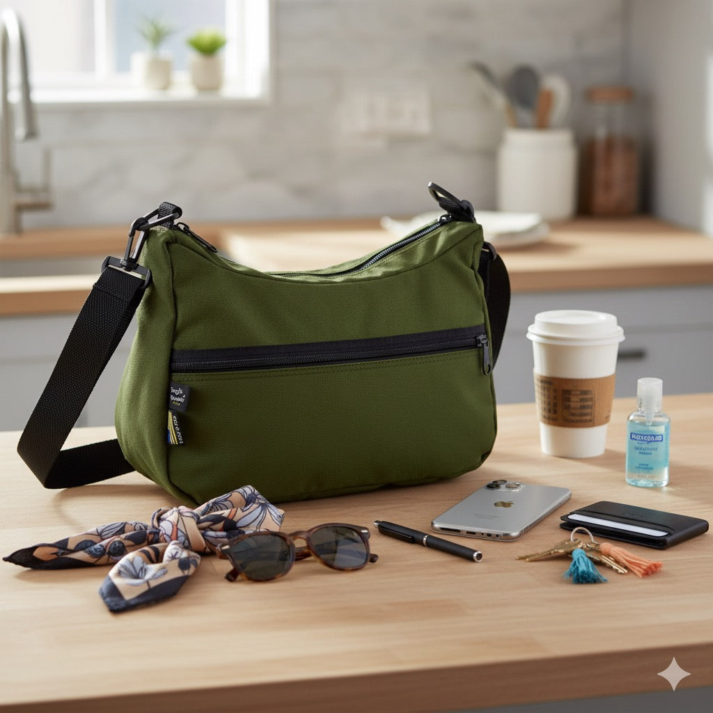 Hobo-Style Everyday Purse & Crossbody Bag Made in USA | Handcrafted by Tough Traveler since 1970 |  TAGALONG Purse