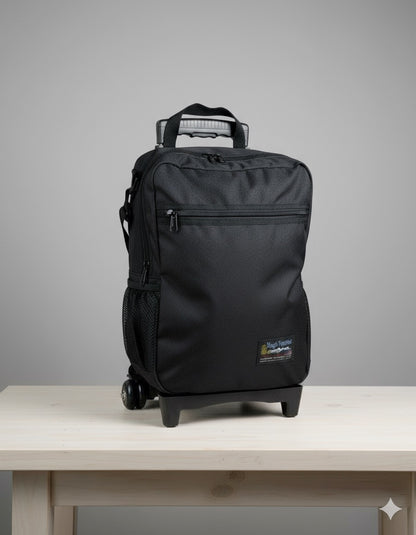 Compact Rolling Carry-On Luggage Made in USA | Handcrafted by Tough Traveler since 1970 |  LITTLE FELLOW Rolling Carry-On
