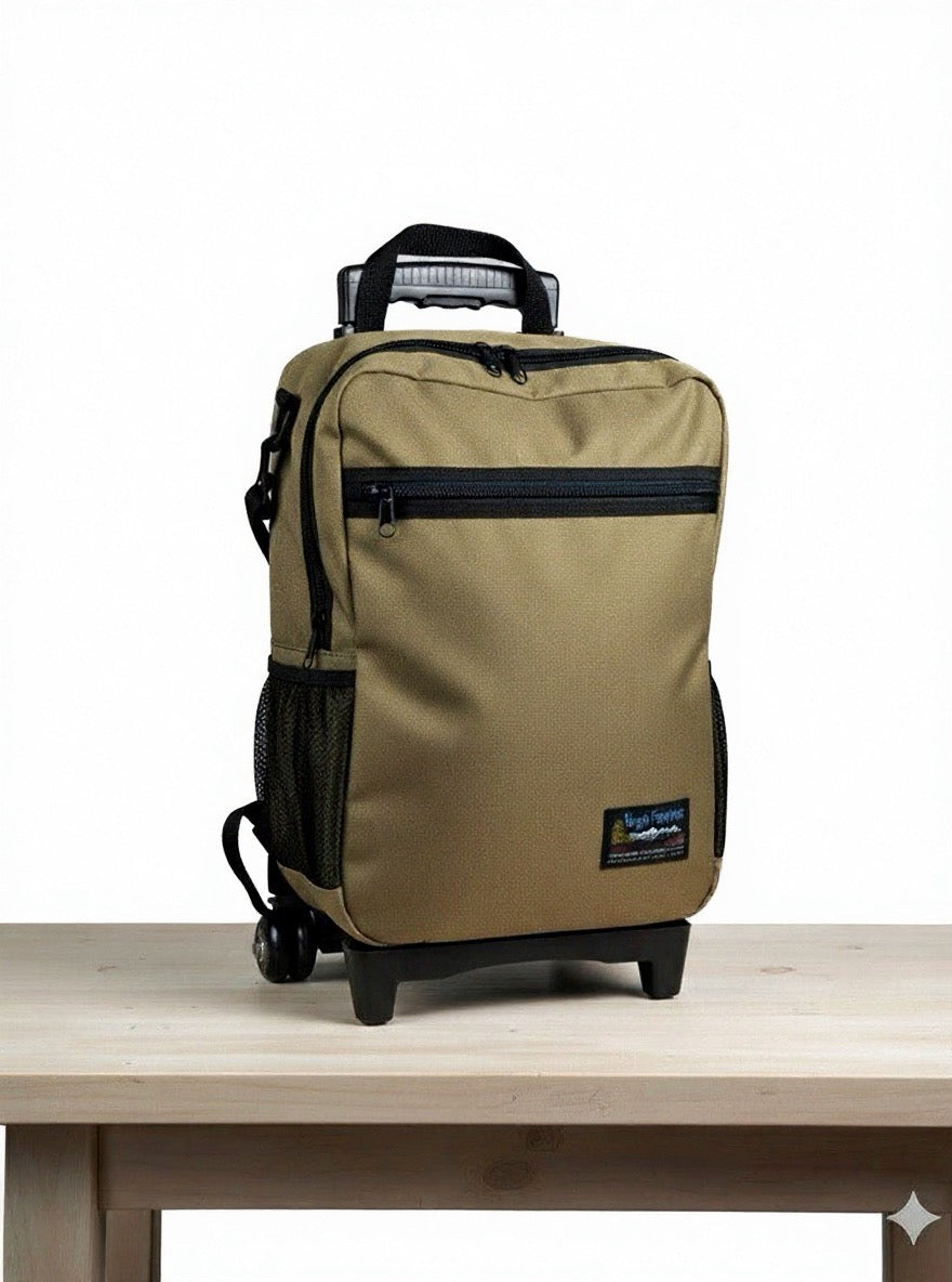 Compact Rolling Carry-On Luggage Made in USA | Handcrafted by Tough Traveler since 1970 |  LITTLE FELLOW Rolling Carry-On
