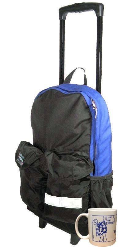 Wheeled 17L Rolling Backpack Made in USA | Handcrafted by Tough Traveler since 1970 |  WHEELED TWINNER Rolling Backpack