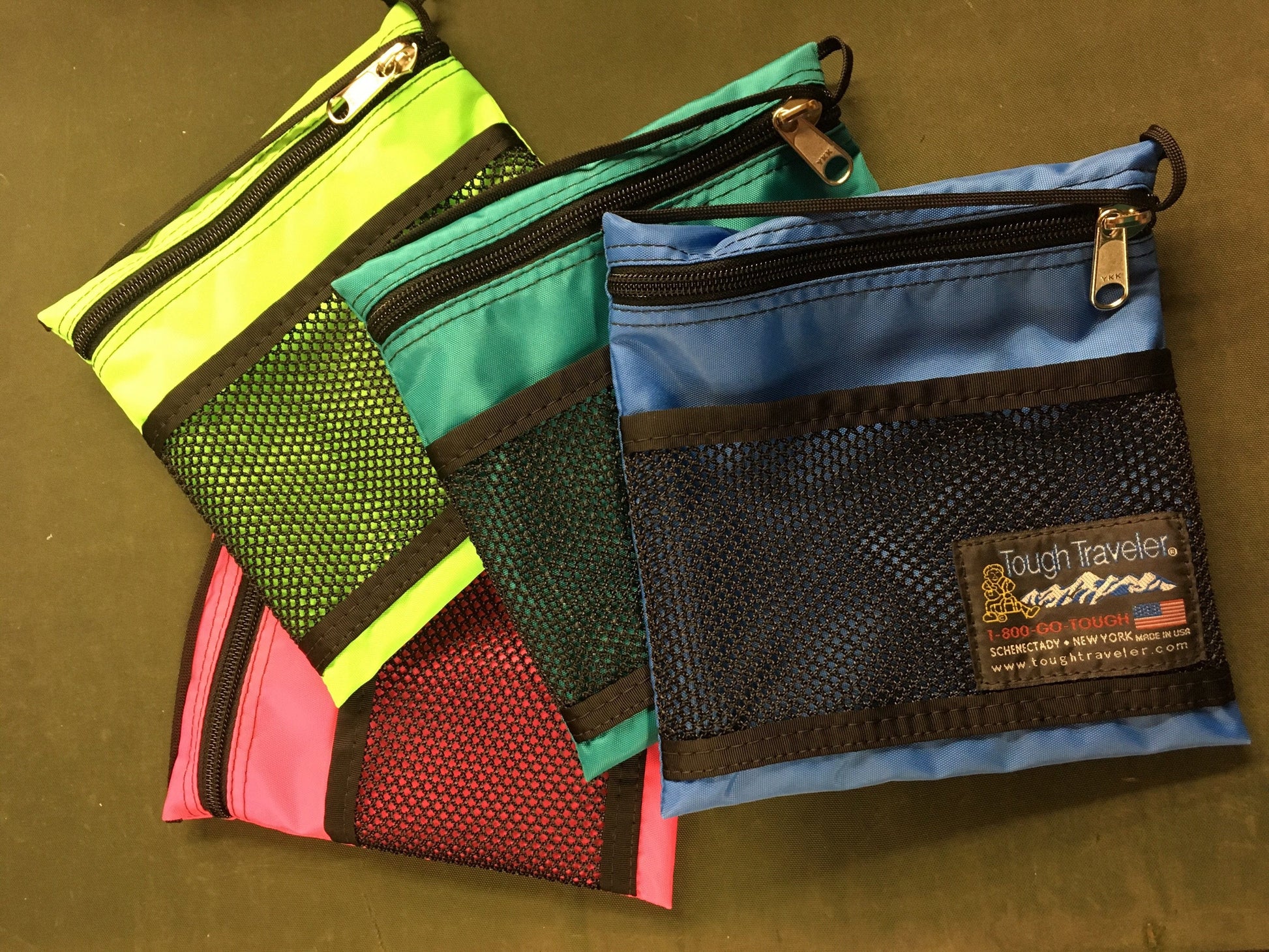 LARGE POUCH W/MESH POCKET  |  LARGE POUCH with MESH POCKET